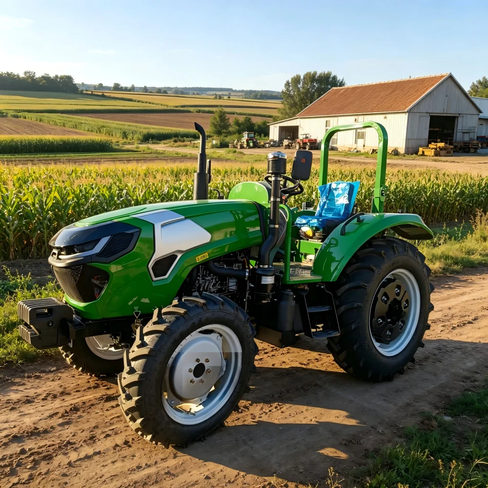 50HP 4WD Farm Tractor Front Loader Optional Multifunctional Agricultural Machine