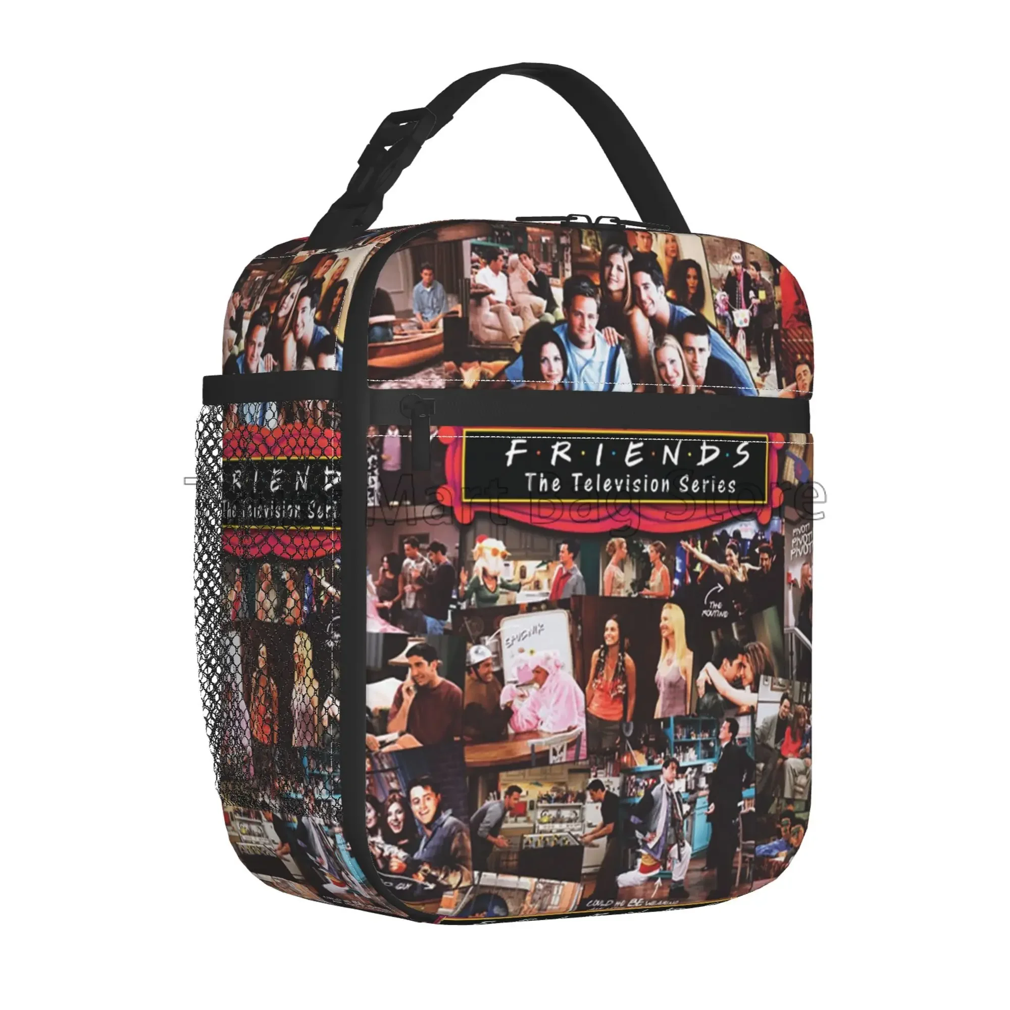 Classic TV Show Central Perk Friends Lunch Bag Cooler Insulated Lunch Box for Women Kids School Work Picnic Food Storage Bags