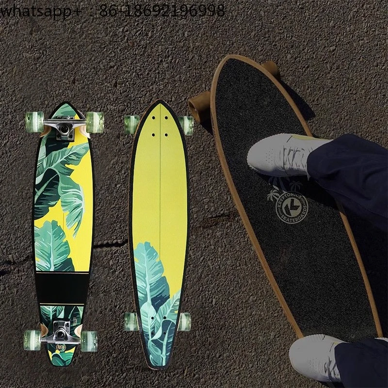 Export Skateboard Big Fish Board Boys and Girls Street Brushing Long Board Adult Professional Skateboard
