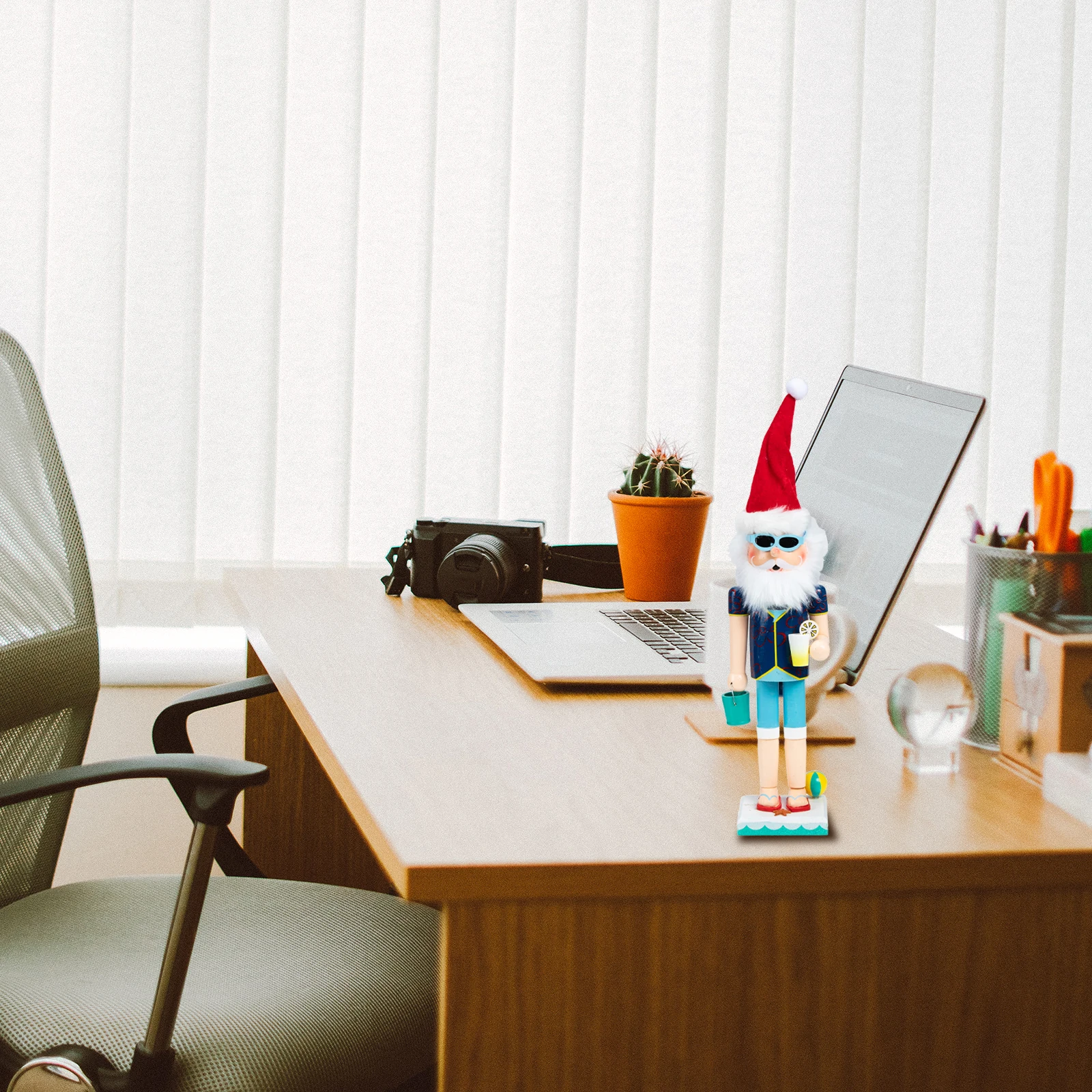 

Christmas Nutcrackers Decorations Blue Centerpieces Dining Table Xmas Wood Nutcrackers Desktop Craft Ornament Santa Statue