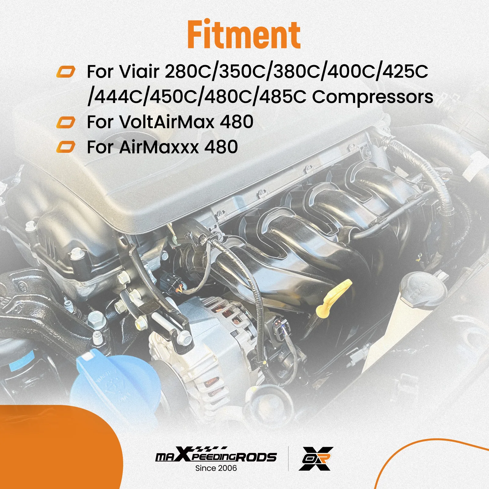 

Compressor Mounting Bracket Powder Coated Steel Fits For Viair Air Suspension