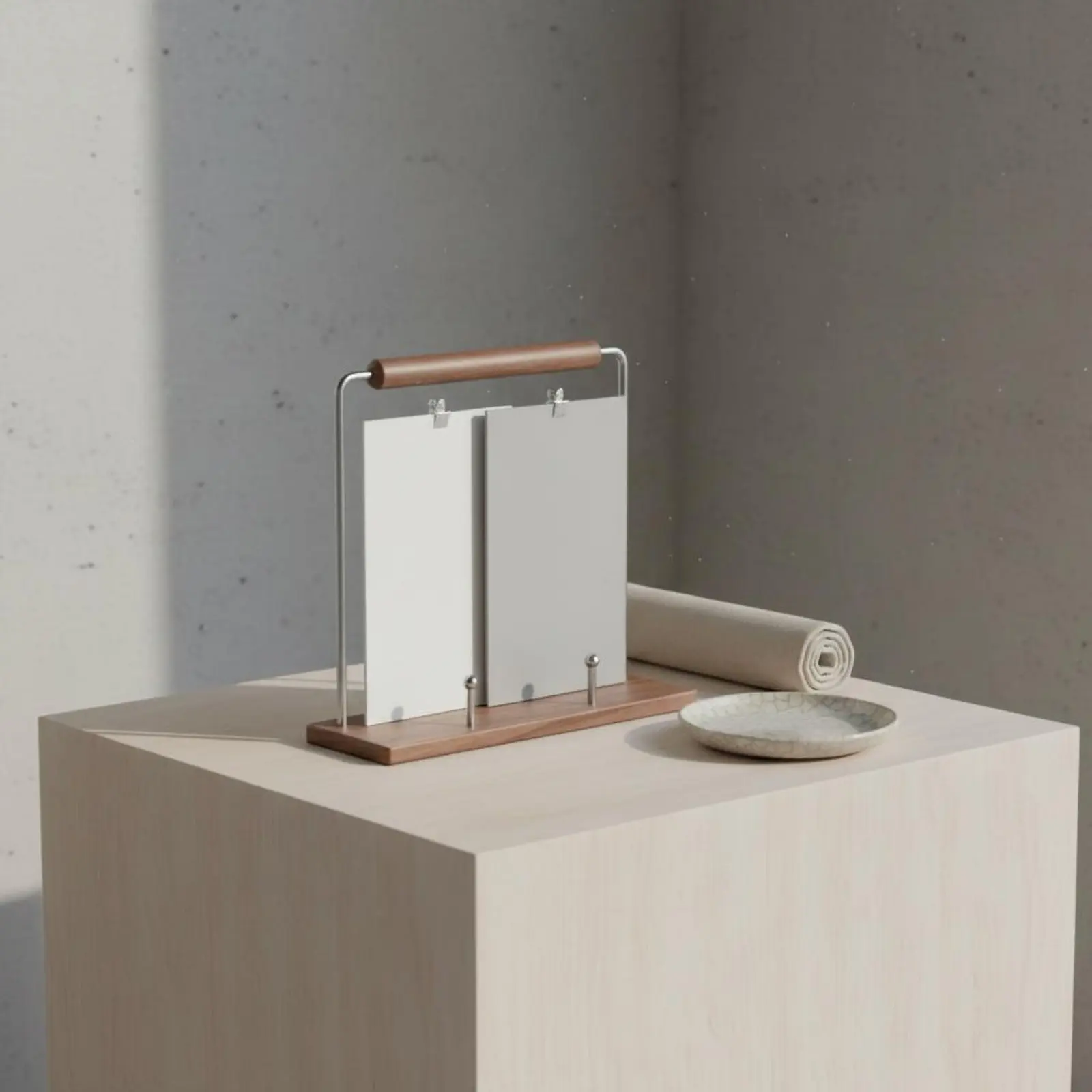 Vinyl Album Stand Solid Wood Vinyl Album Holder Photo Holder Stand Easy to Use Office Storage Rust Resistant for Living Room