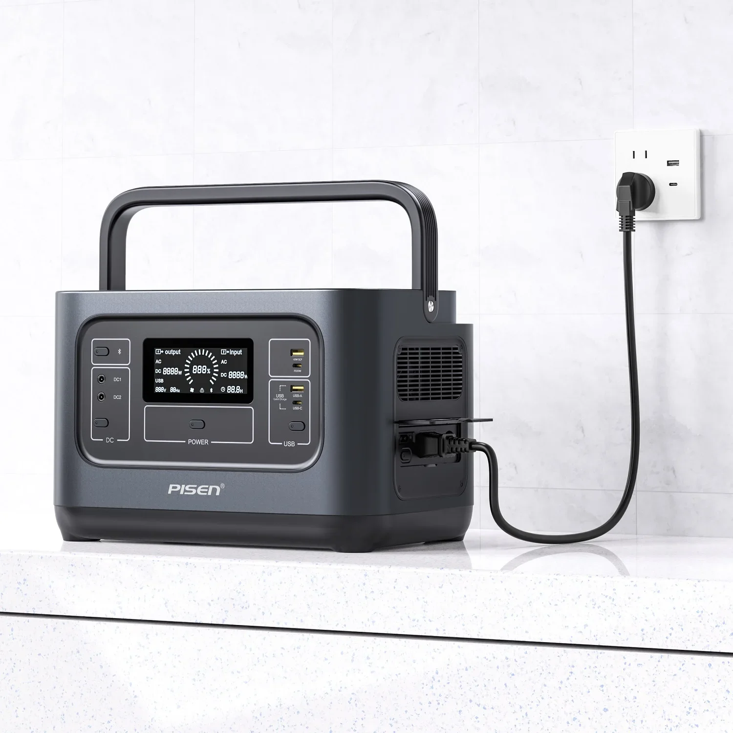 New Arrival Quick Charge 1000W Energy Bank Telecom Base Station Lifepo4 Lithium Ion Battery Portable Power Solar Generator