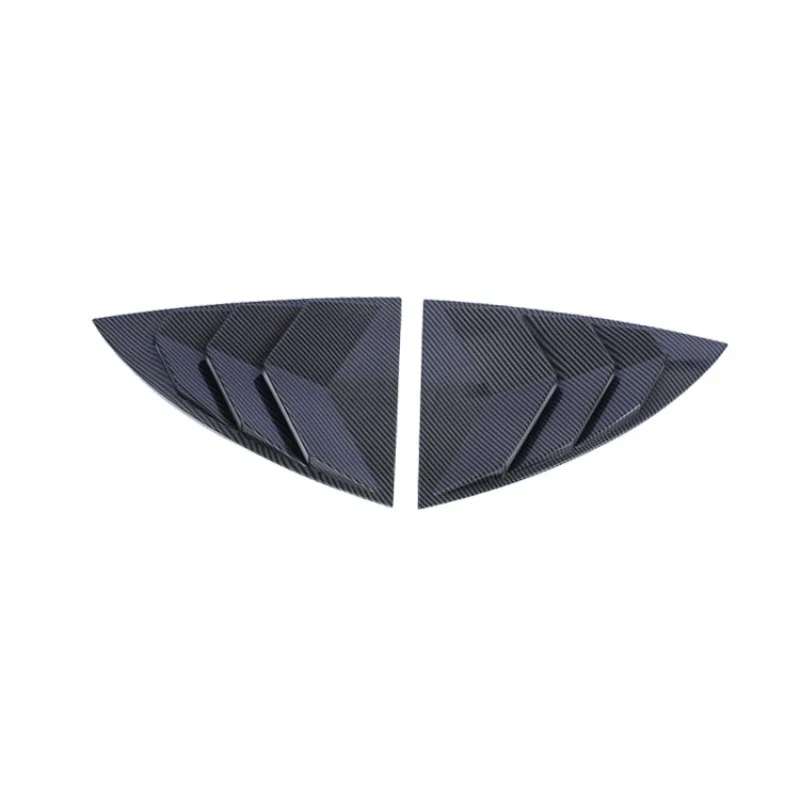 

Carbon Fiber Blinds Decoration Rear Triangular Window Spoiler Louver Shutter Cover Accessories for Tesla Model Y 2021 ModelY2020
