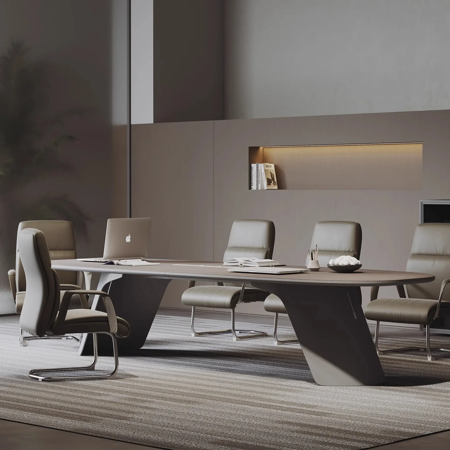 Modern Design Luxury Office Conference Table New Model Solid Luxury Office Room Meeting Table For Commercial Office Furniture