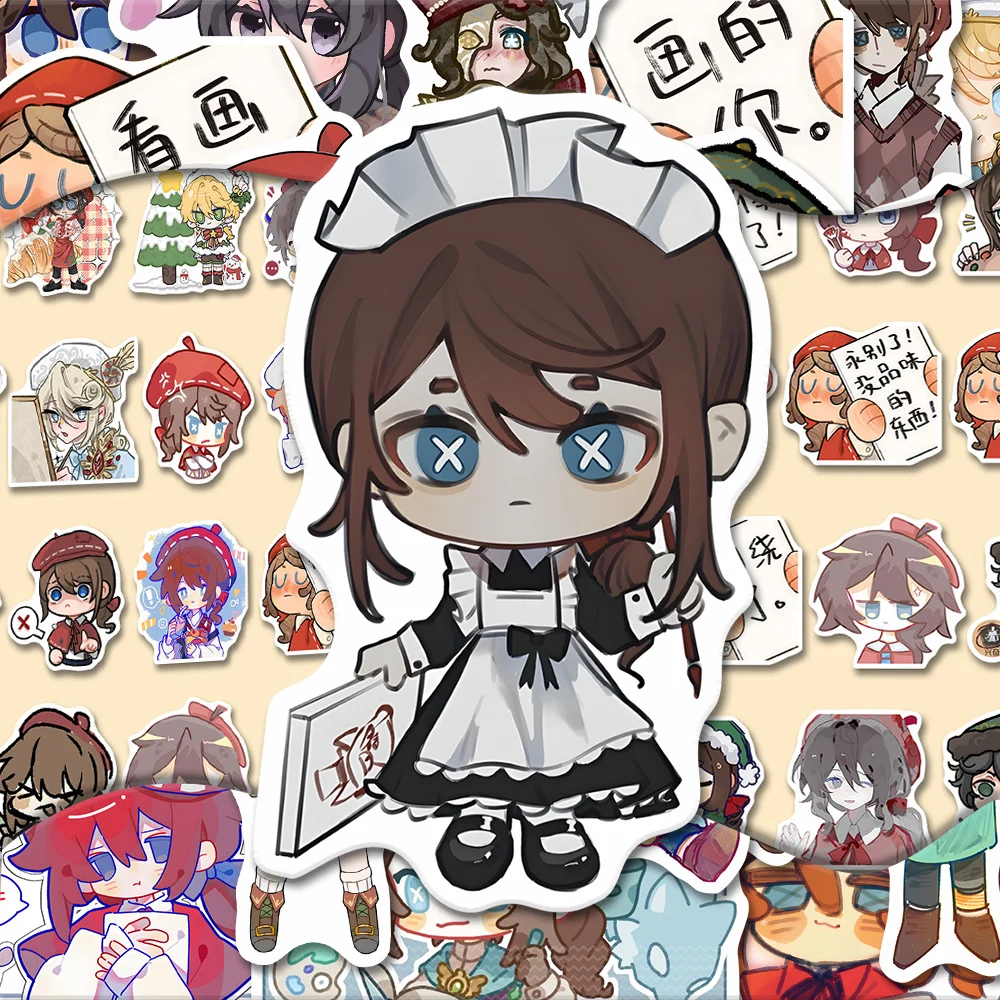 64pcs Anime Identity ⅤEdgar Valden Painter DIY Decoration Waterproof Cup Sticker Cell Phone Tablet  Stickers