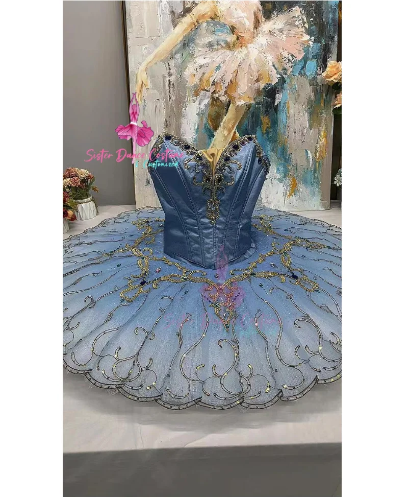 

2024 Ballet costume Blue Bird Competition TUTU professional custom DGC International Youth Dance Competition women's costume