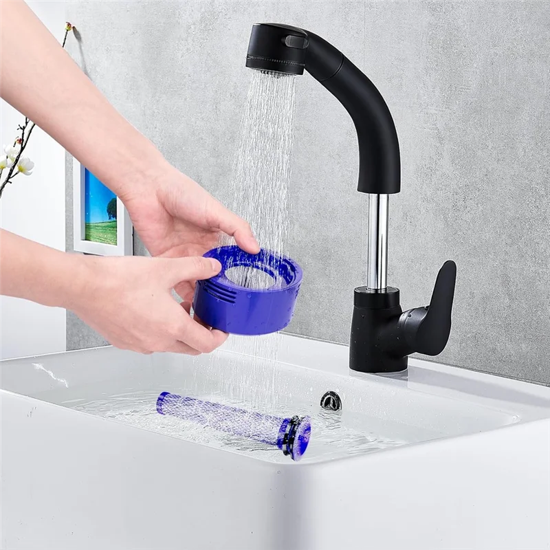 ABBK-مقبض محرك المكنسة الكهربائية لدايسون V8 V7 إعصار مجمع الغبار محرك صندوق الغبار مع فلتر استبدال الملحقات