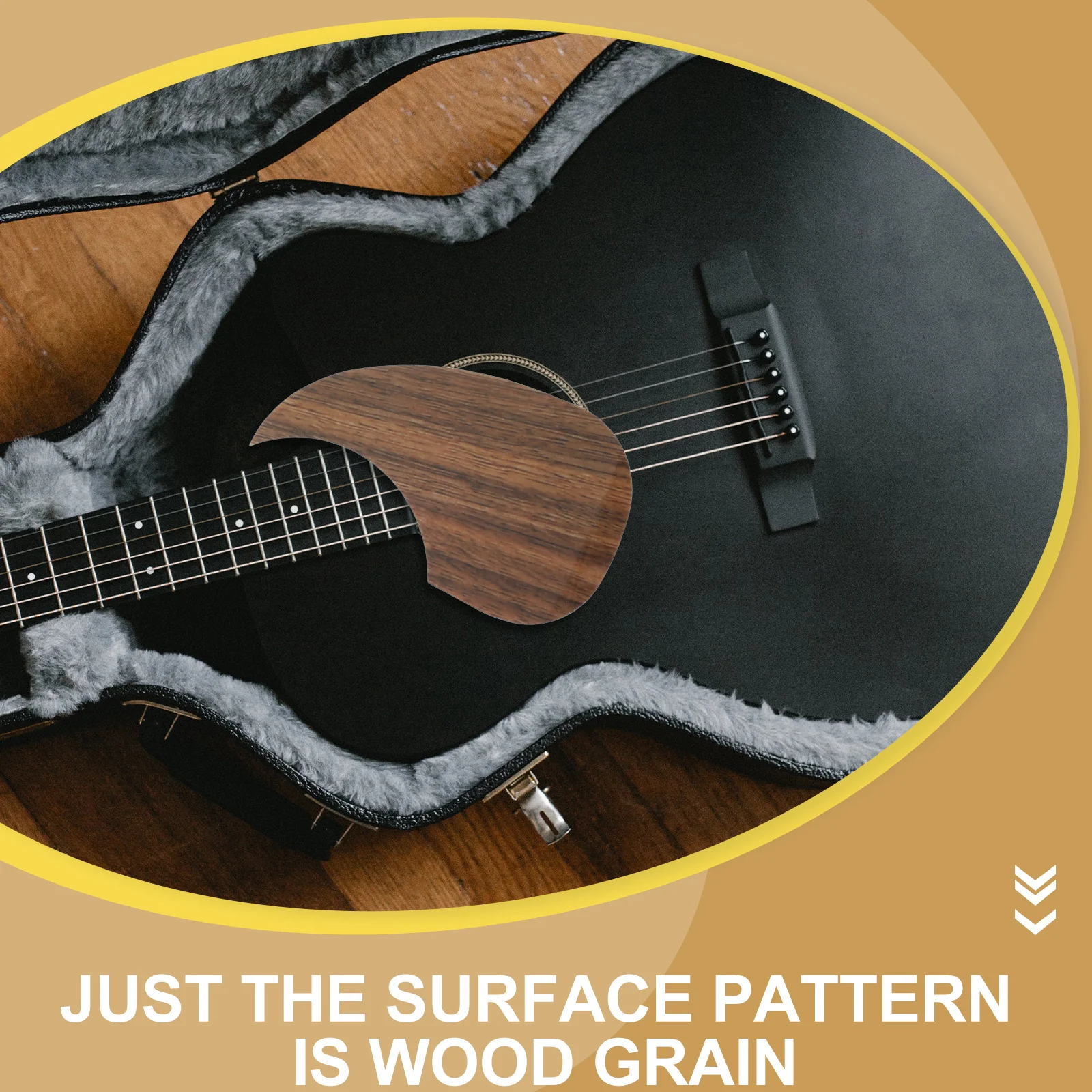 

2Pcs Wood Grain Guitar Pickguard High Quality Texture Lightweight Non-Tone-Affecting for Acoustic Guitar Anti-Scratch Parts