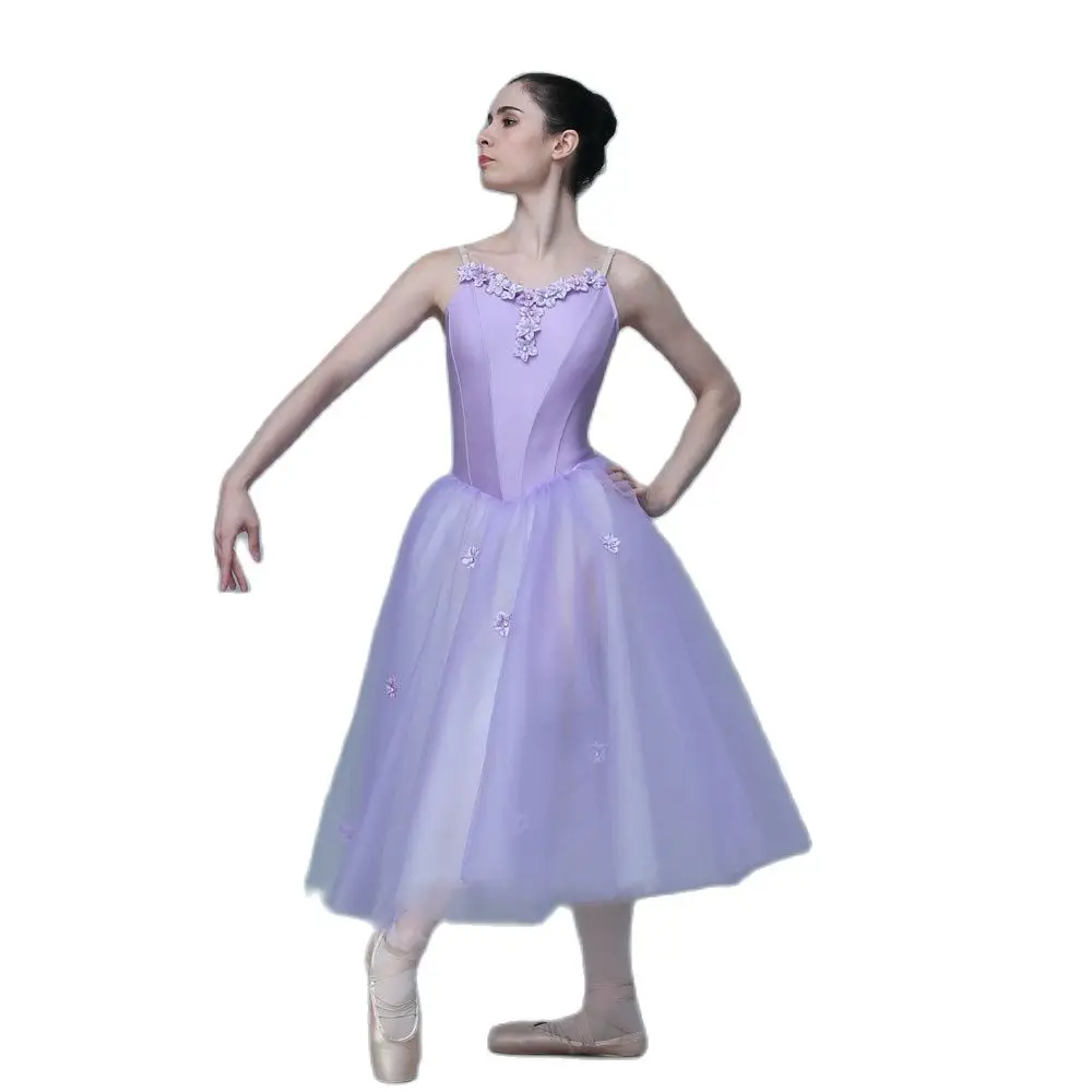 Dance Favourite Ballet Tutus 20158 Purple Romantic Long Ballet Tutu Performance Dance Costumes Ballet Tutu