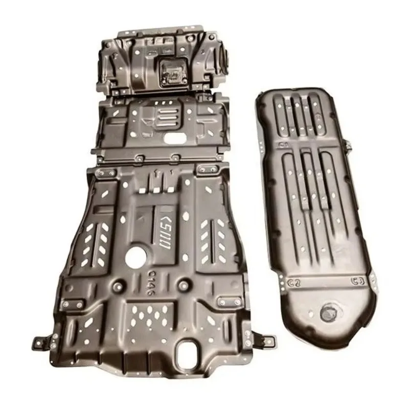 4.3mm Thick Underbody Skid Plate Aluminum Alloy Under Engine Chassis Guard Plates for tank 500 Car Accessories