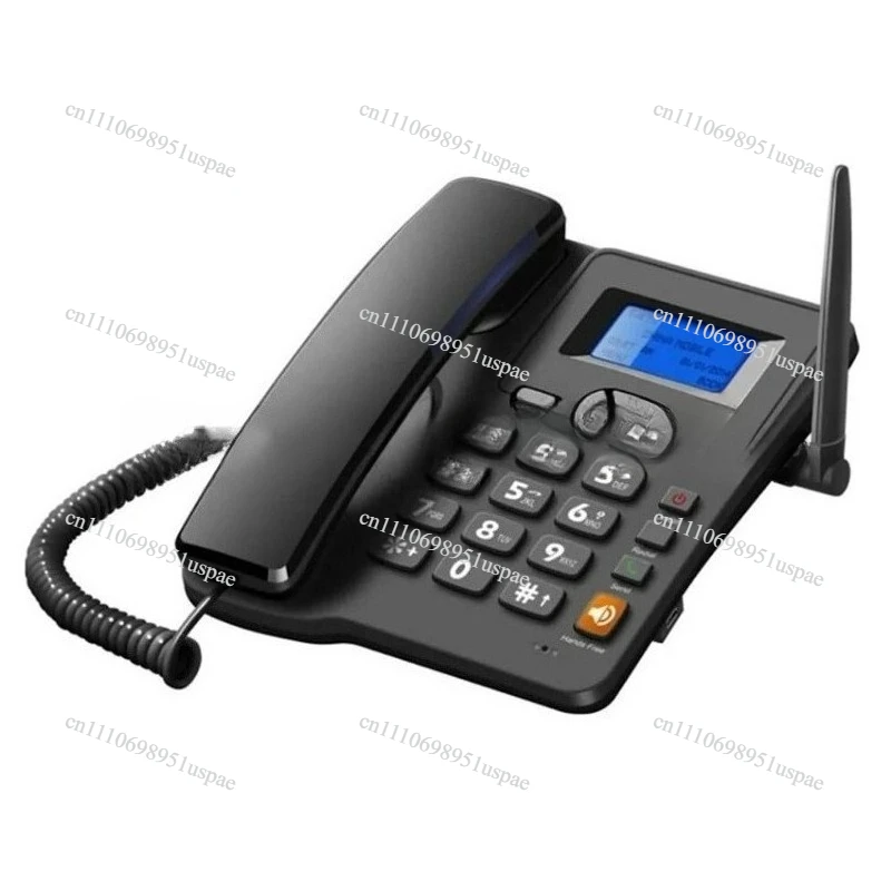 Cordless Phone Desktop Telephone SIM Card 2G Fixed Wireless Phone with Antenna Radio Alarm Clock Function for House Home Call