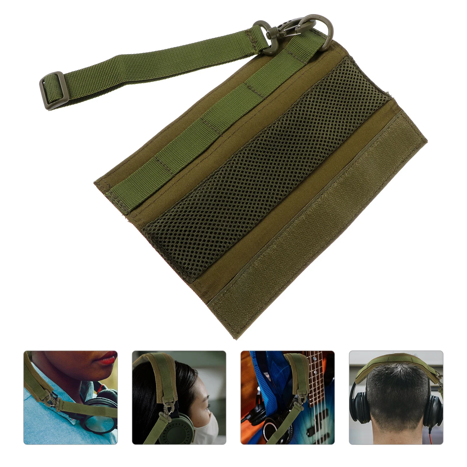 프리미엄 폴리에스터 헤드폰 헤드밴드 커버 통기성 편안한 패딩 장시간 착용 내구성 스타일 유니버설 핏 헤드폰