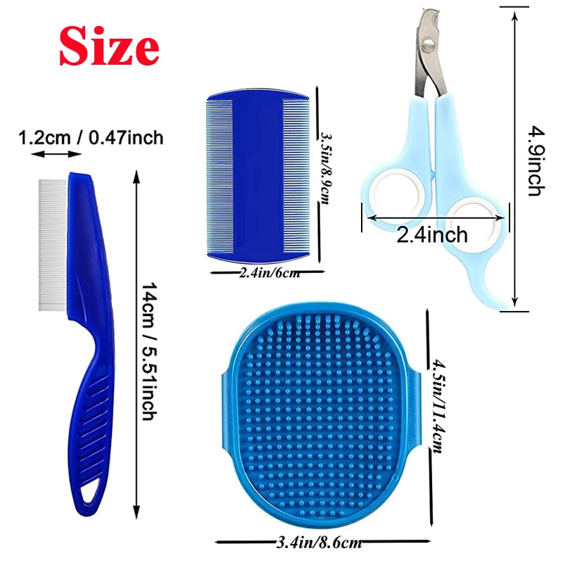 4Pcs Rabbit Grooming Kit 2