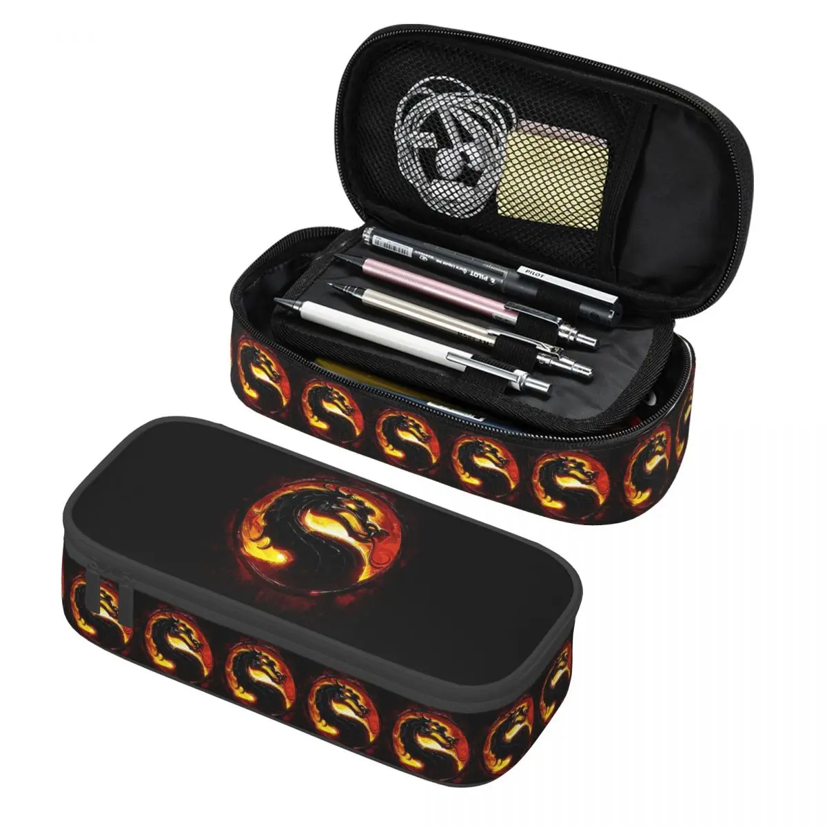 

Cartoon Mortal Kombat (2) Pencil Case Pencil Pouch Storage Stationery Supplies Large Storage Pen Box Pencil Bag for Kids Gifts