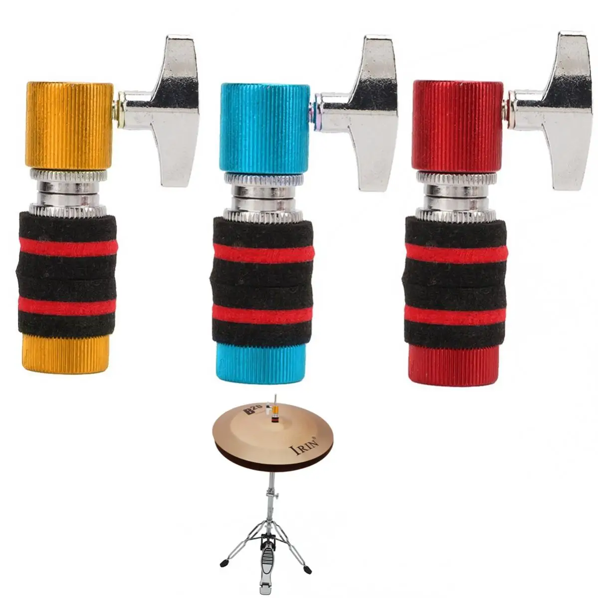 

Standard Aluminum Hi Hat Clutch for Cymbal Stand, Colourful Jazz Drum Cymbal Clutch Percussion Instruments Accessories