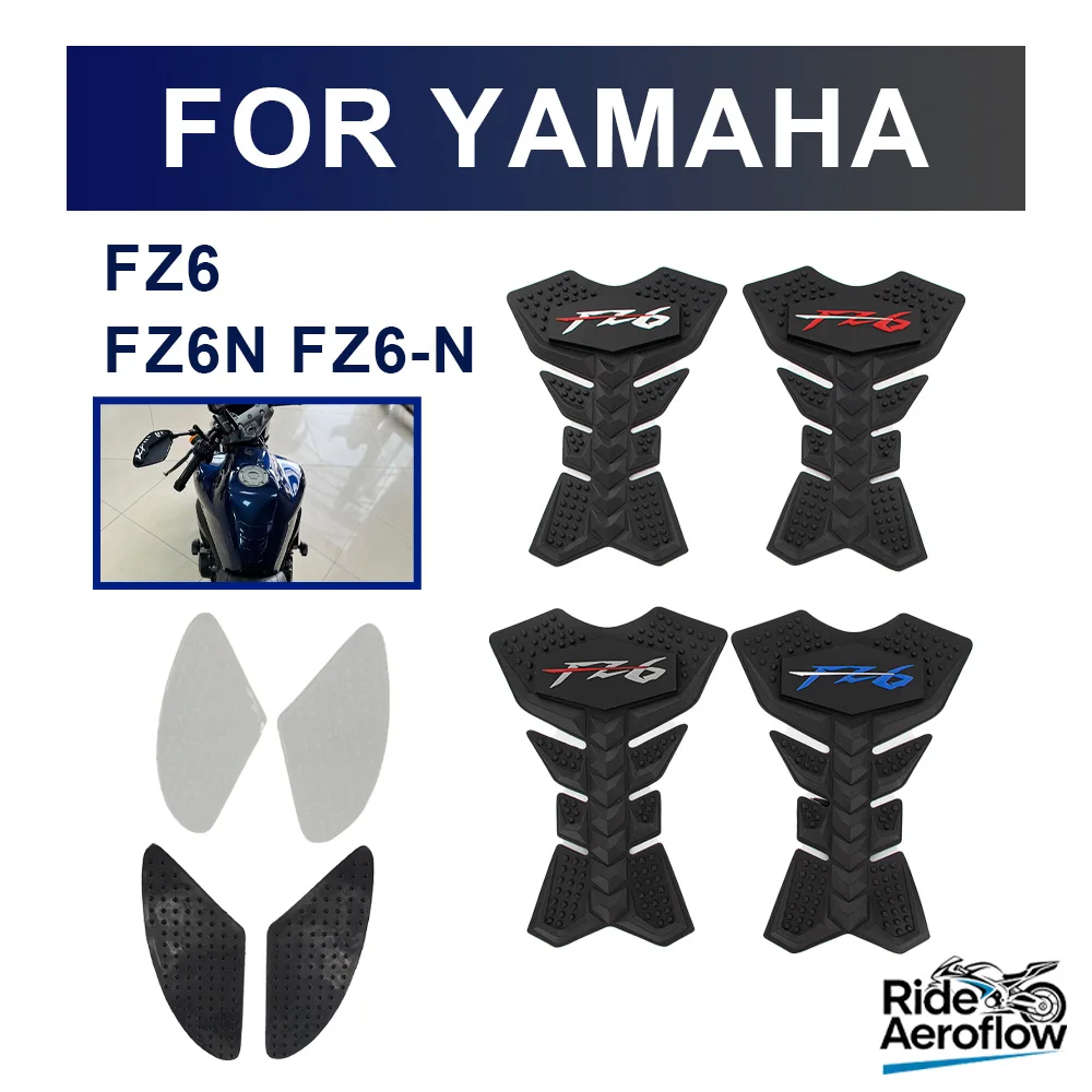 

Suitable for YAMAHA FZ6 FZ6N FZ-6N dedicated fishbone fuel tank sticker fuel tank cover key sticker tank pad