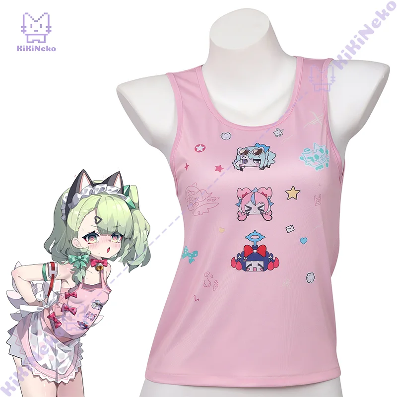 Party Games For Adults - Débardeur imprimé rose Sunna Cosplay Zenless