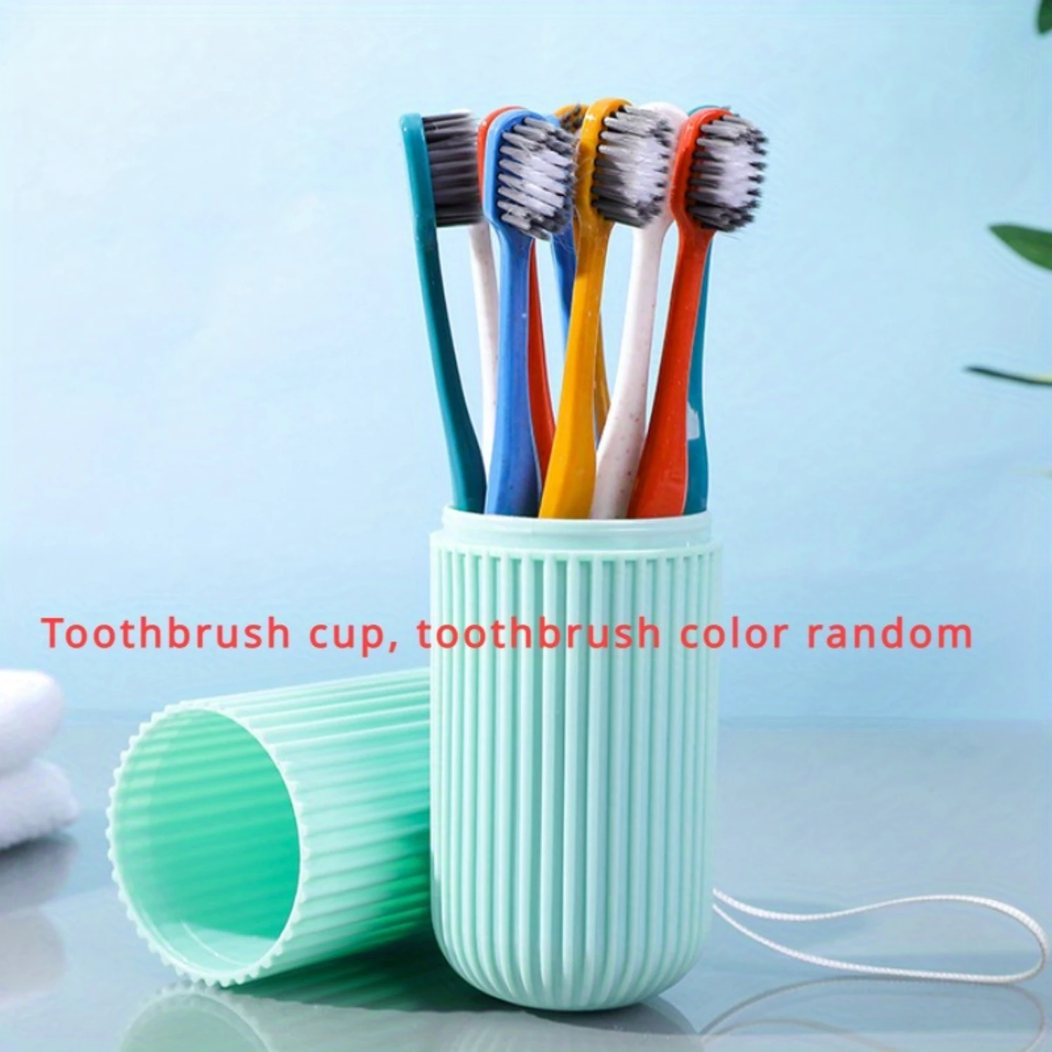 10-Piece Soft Bristle Toothbrush Set For Adults - Includes Travel Case & Mouthwash Cup, Ideal For Sensitive Teeth