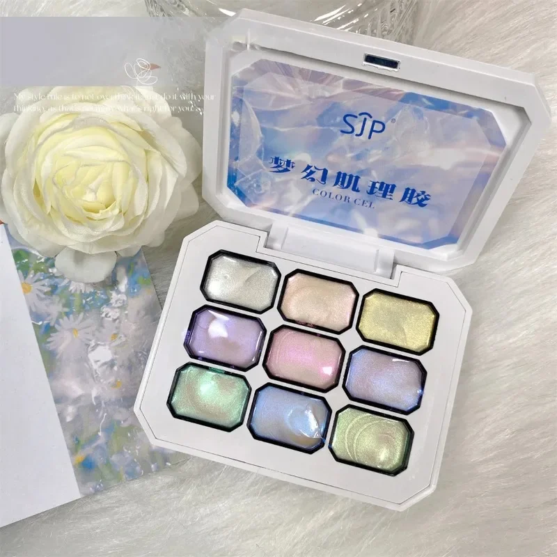 

2025 Горячий DIY 9-цветный новый популярный цветной гель с градиентом цвета полуперманентный УФ-светодиодный гель для дизайна ногтей салон