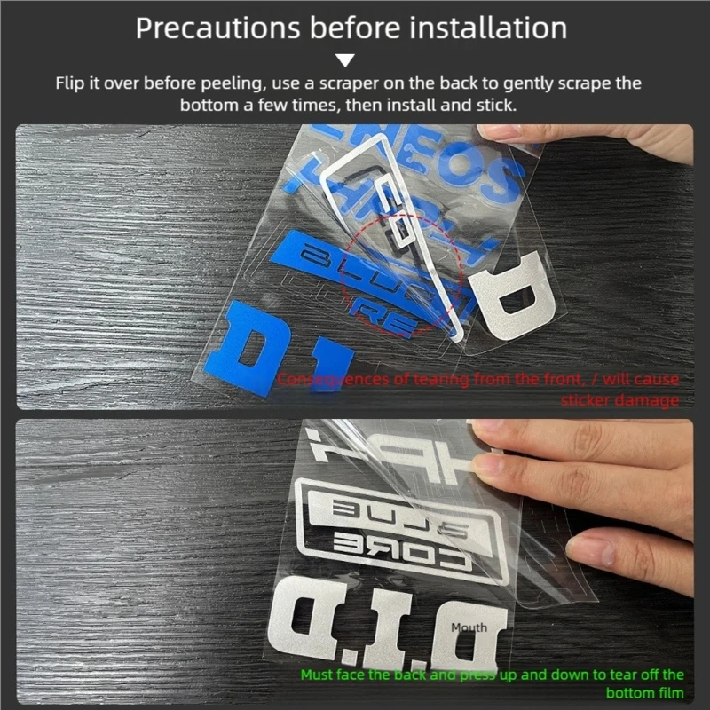 

Vehicle Decals Sticker Fade Proof Scratch Resistant Easy To Peels