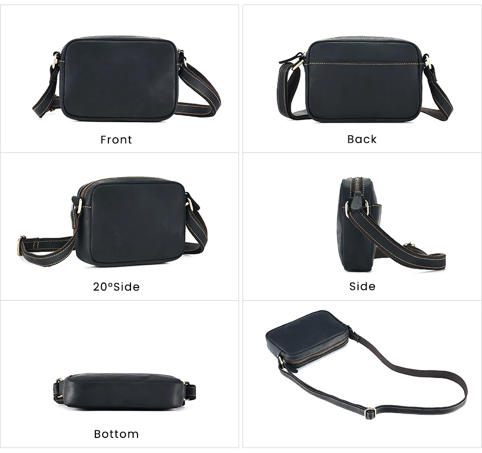 JOYIR Mini-Umhängetasche aus echtem Leder, Reise-Umhängetasche für Damen und Herren, Handy-Geldbörse, Reisetasche, Umhängetaschen – Detail 14