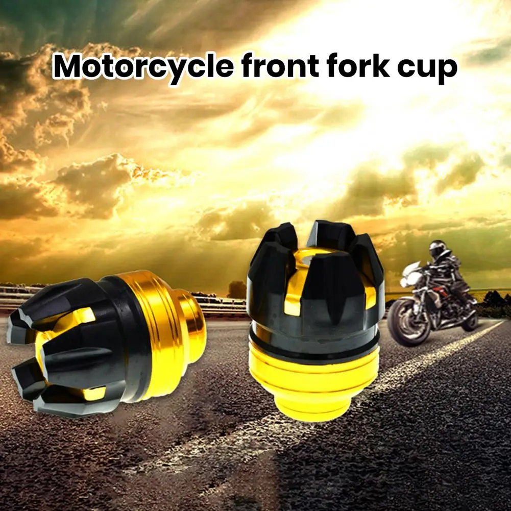 Motorcycle Frame Slider Shock Absorber Cup Modified Electric Vehicle Front Fork Cup Falling Crush Protector Motorbike Scooter Ac