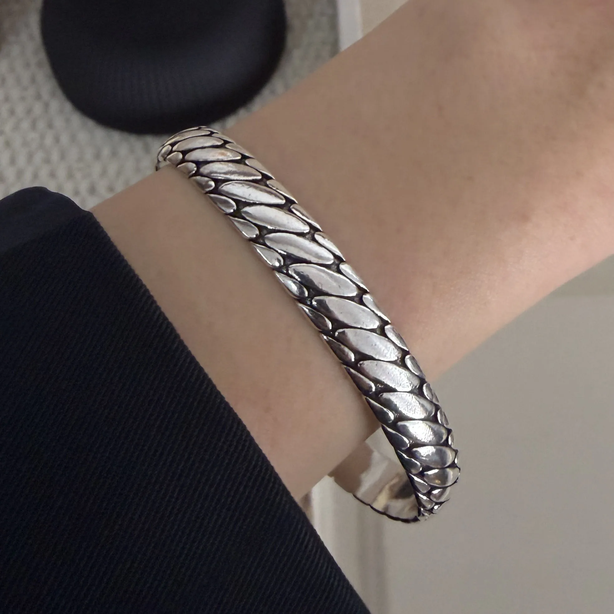 925 Sterling Silver Bracelets for Women Men String Accessories Trend Retro Pattern Layered Knot Pendant Party Jewelry Gift