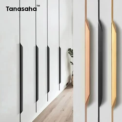 Hidden Handles Long Kitchen Cabinet Handles Aluminum Alloy Drawer Knobs Wardrobe Door Handle Cupboard Handles