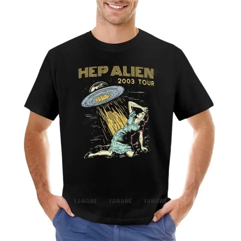 Hep Alien - Girl Drummer - 2003 Tour - Connecticut Band T-Shirt oversized t shirts summer top mens workout shirts