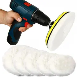 5 Sizes 75-180mm Wool Polishing Disc Car Waxing Polishing Buffing Car Paint Care Polisher Pads Auto Washing Accessories