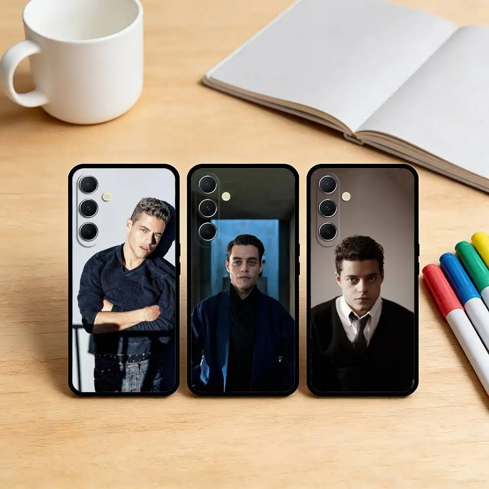 

AAA Intense Actor R-Rami Malek Phone Case For Samsung S26,S25,S24,S21,S22,S23,S30,Ultra,S20,Plus,Soft Black Shell