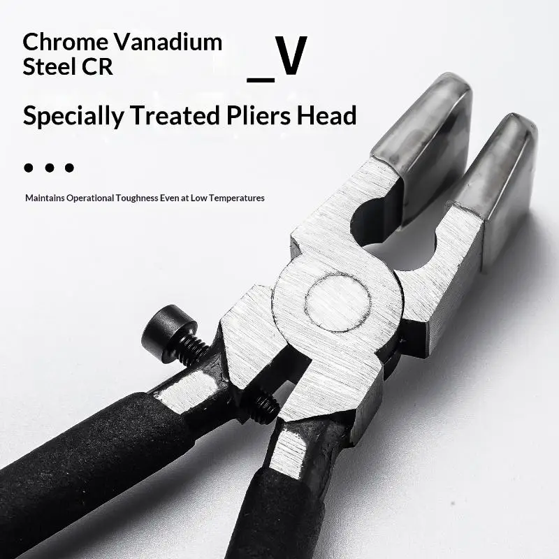 1Pcs Adjustable Tiles Nippers Glass Cutter Ceramics Practical Breaker Glass Pliers 8 Inch Model Clamping Pliers Model Tools