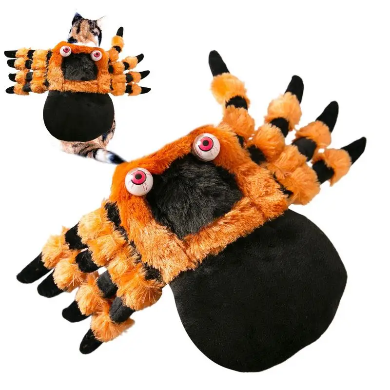 Pet Spider Costume Fun Cosplay Outfits Dress up  Pet Supplies for Halloween Dressing Spider Decor Spooky Halloween Parties