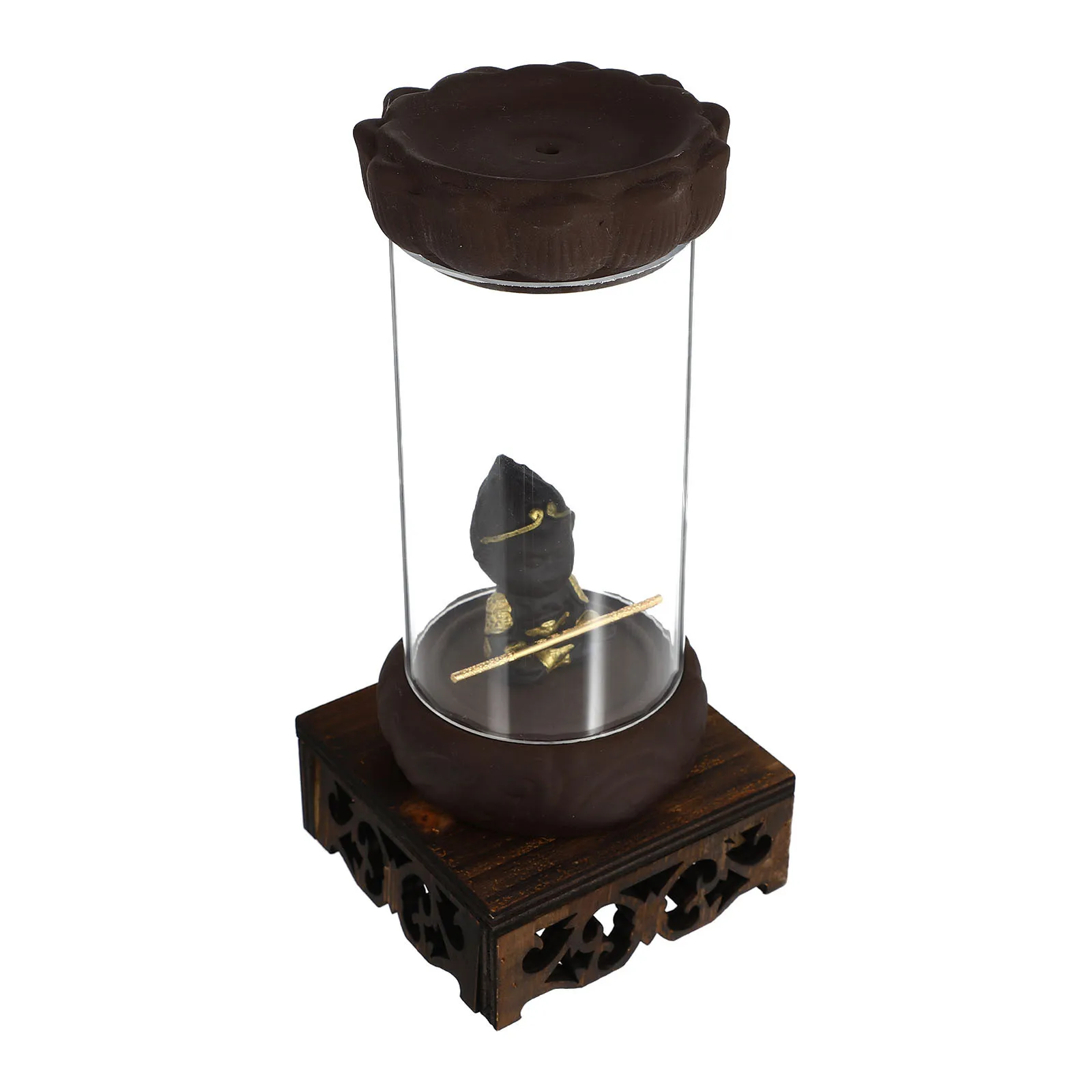 

1Pcs Household Backflow Incense Burner Ceramic Wood Aroma Stove Creative Desktop Ornament Artistic Scent Gift Incense Burner