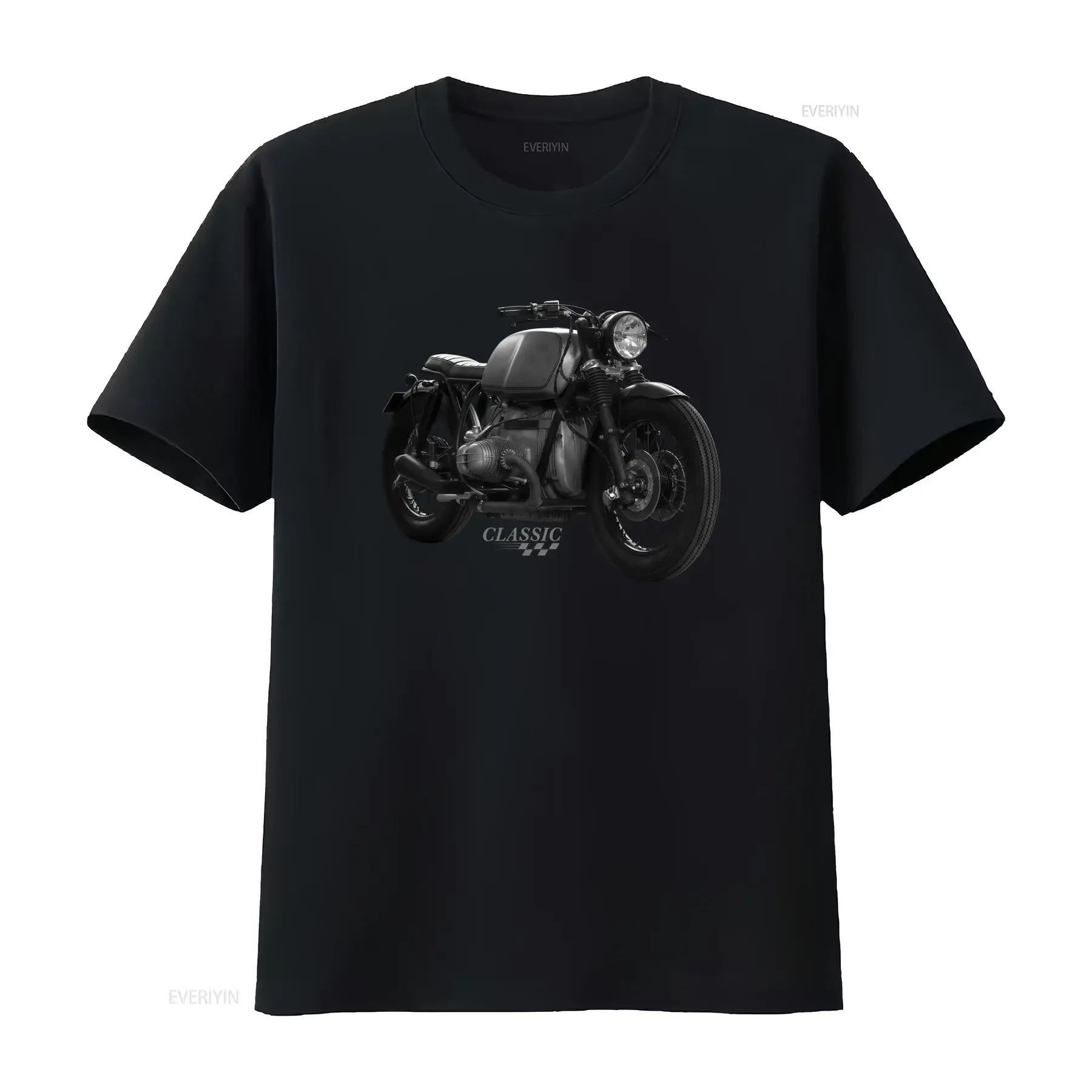 Classic Motorcycle T Shirt for Men Vintage Cafe Racer Design Perfect Bikers R 80 100 1200 GS Models vintage Washed fashion