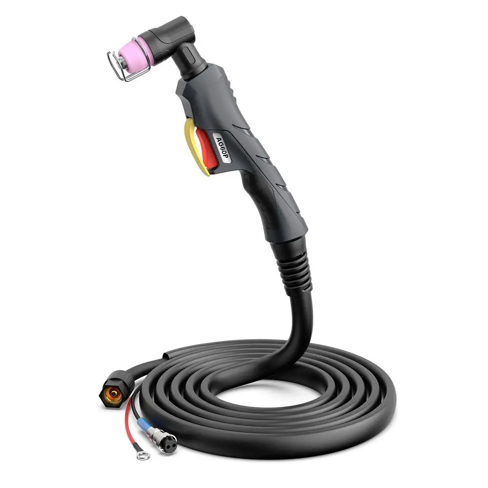 ไฟฉายตัดพลาสม่าความถี่สูง AG60P 4M ข้อต่อทองแดงวัสดุสิ้นเปลือง HF Pilot Arc 50/60A AG60/WSD60/SG55