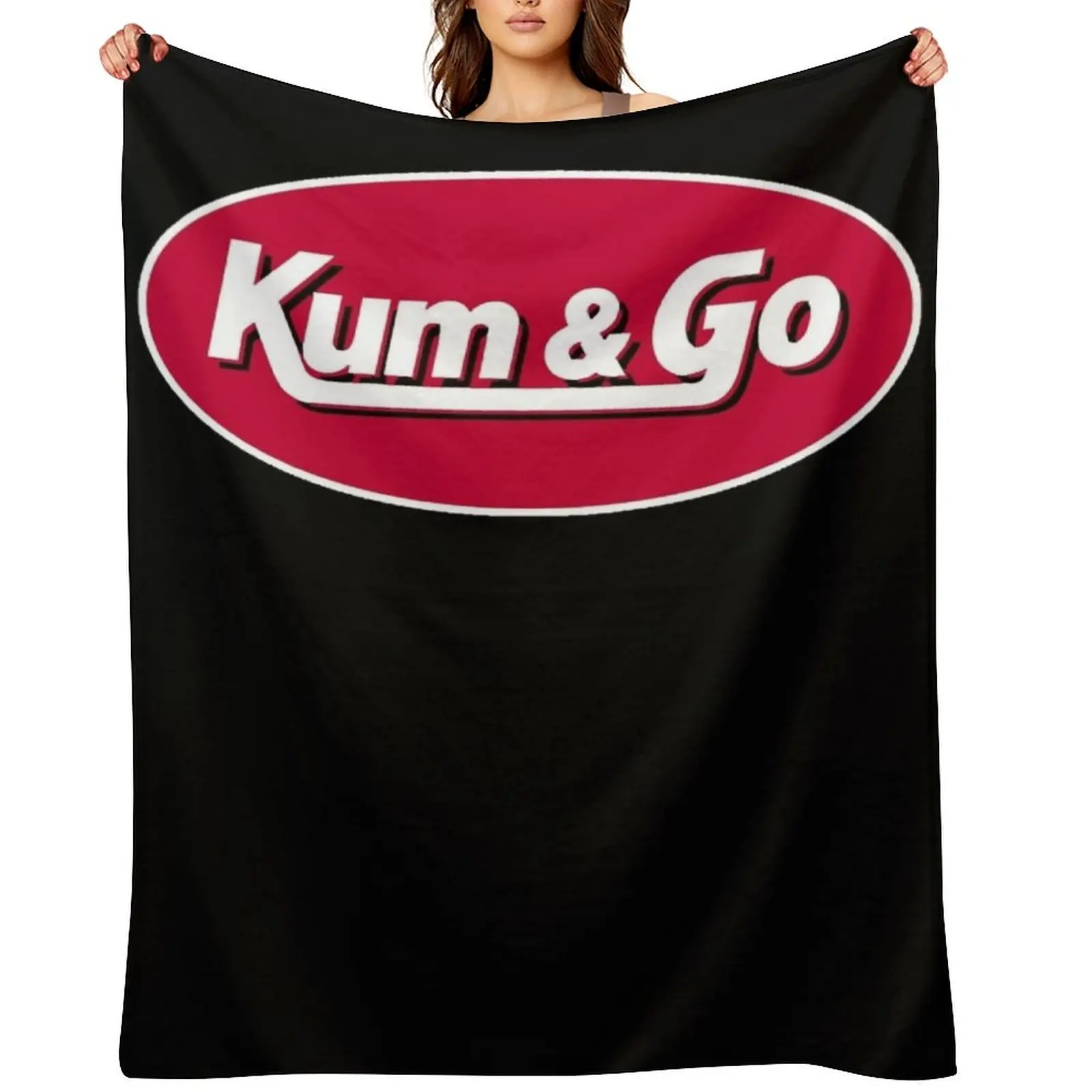 

Kum-And-Go-Logo Essential Throw Blanket Blankets For Sofas bed plaid Flannels Decoratives Blankets