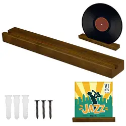 Wall Record Holder Wood Vinyl Record Shelf Wall Mount Record Storage Racks Small Wall Vinyl Record Holder Display Shelf