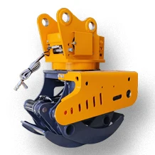 Fully Automatic wood cutting and logging machine  with saw excavator mounted forest gripper