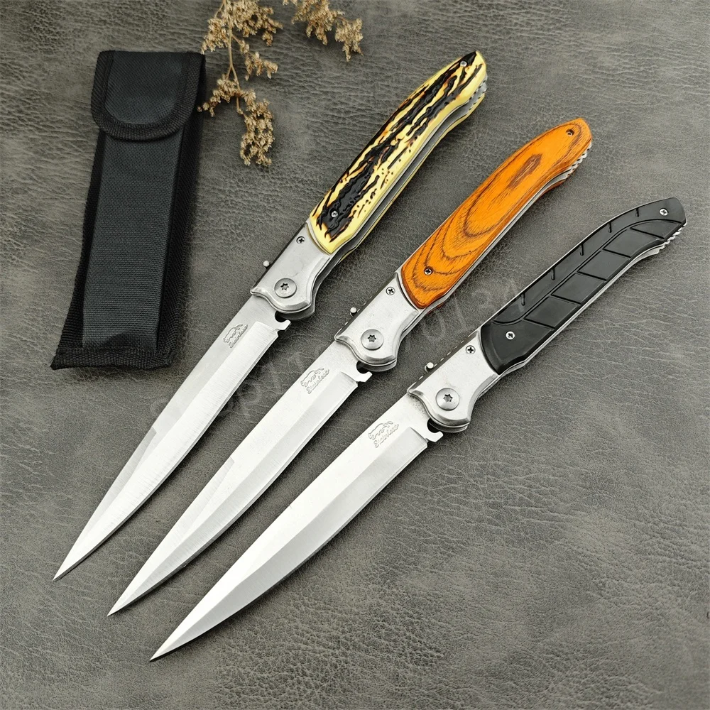 3 Colors Russian Outdoor Folding Knife 420 Steel Blade EDC Pocket Knife Hunting Survival Camping Hiking Cutting Tools