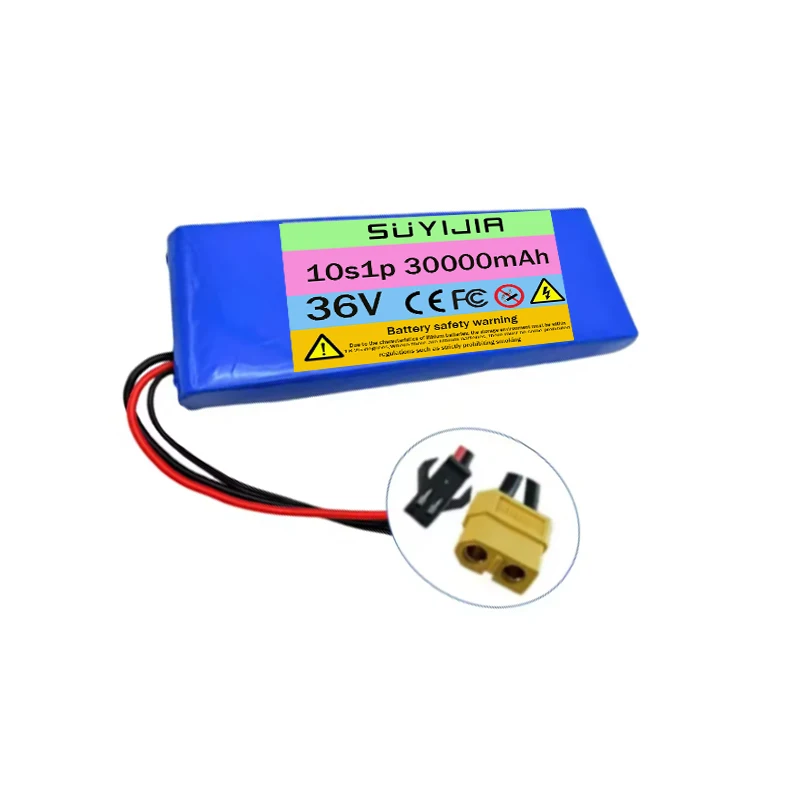 حزمة بطارية جديدة 10S1P 36 فولت 30000 مللي أمبير في الساعة 30 أمبير 18650 بطاريات ليثيوم أيون قابلة لإعادة الشحن 20 أمبير BMS 500 وات، مجهزة بشاحن 42 فولت 2 أمبير #6