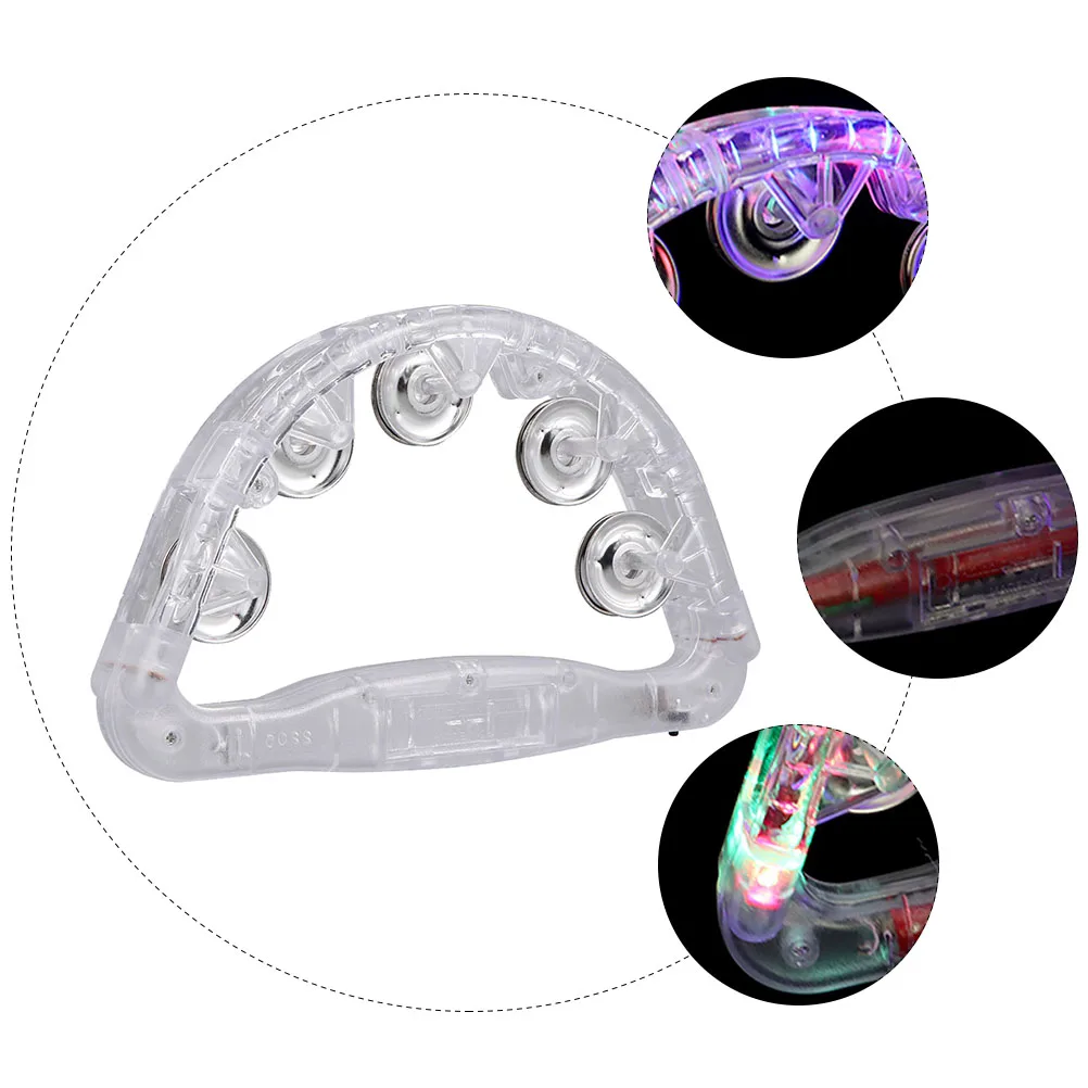 빛나는 손 반지 작은 종 핸드벨 어린이를위한 핸드벨 딸랑이 손 어린이