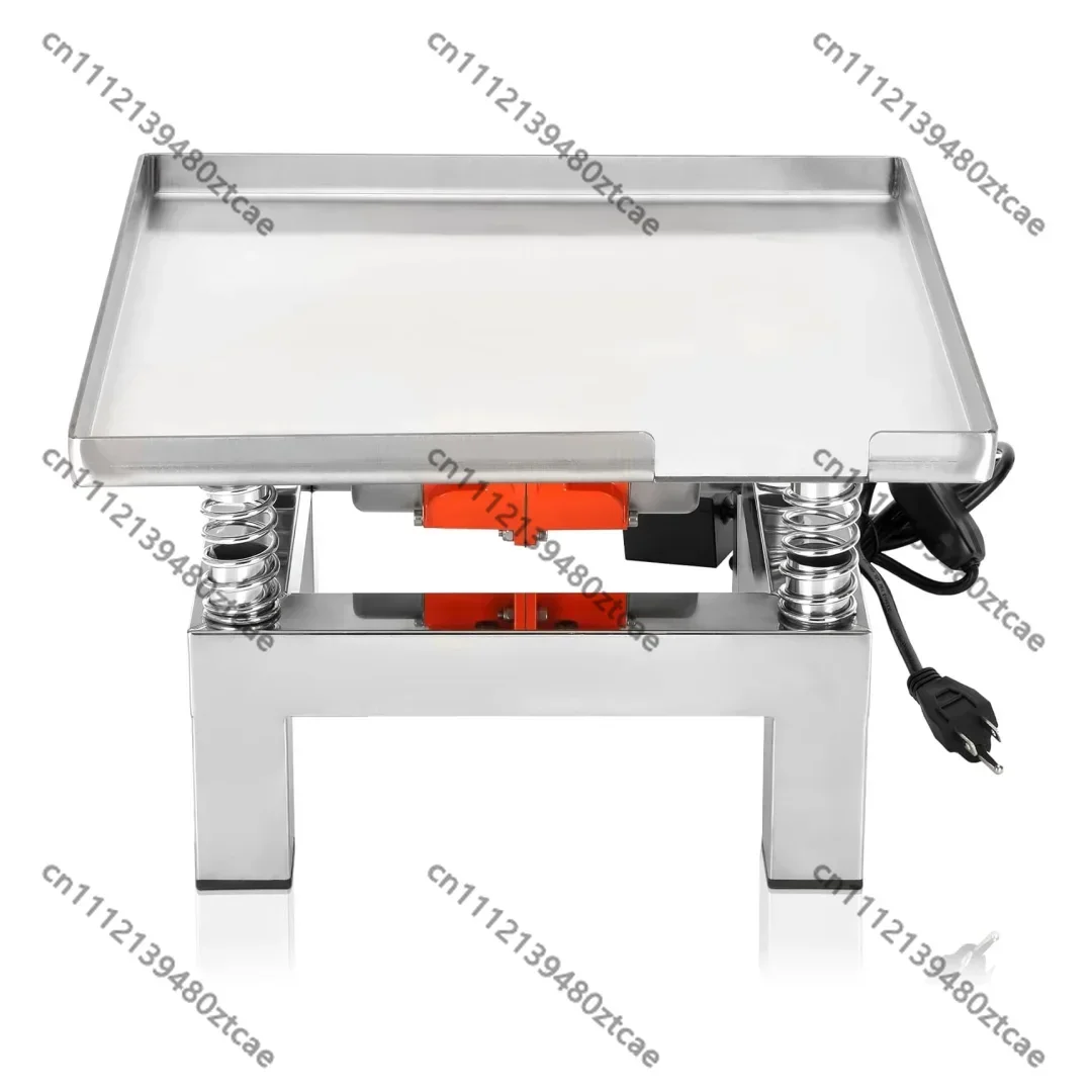 Portable Concrete Vibrating Table Stainless Steel Vibration Test Bench with Cloth Mat for Plaster Model Shaping 110V
