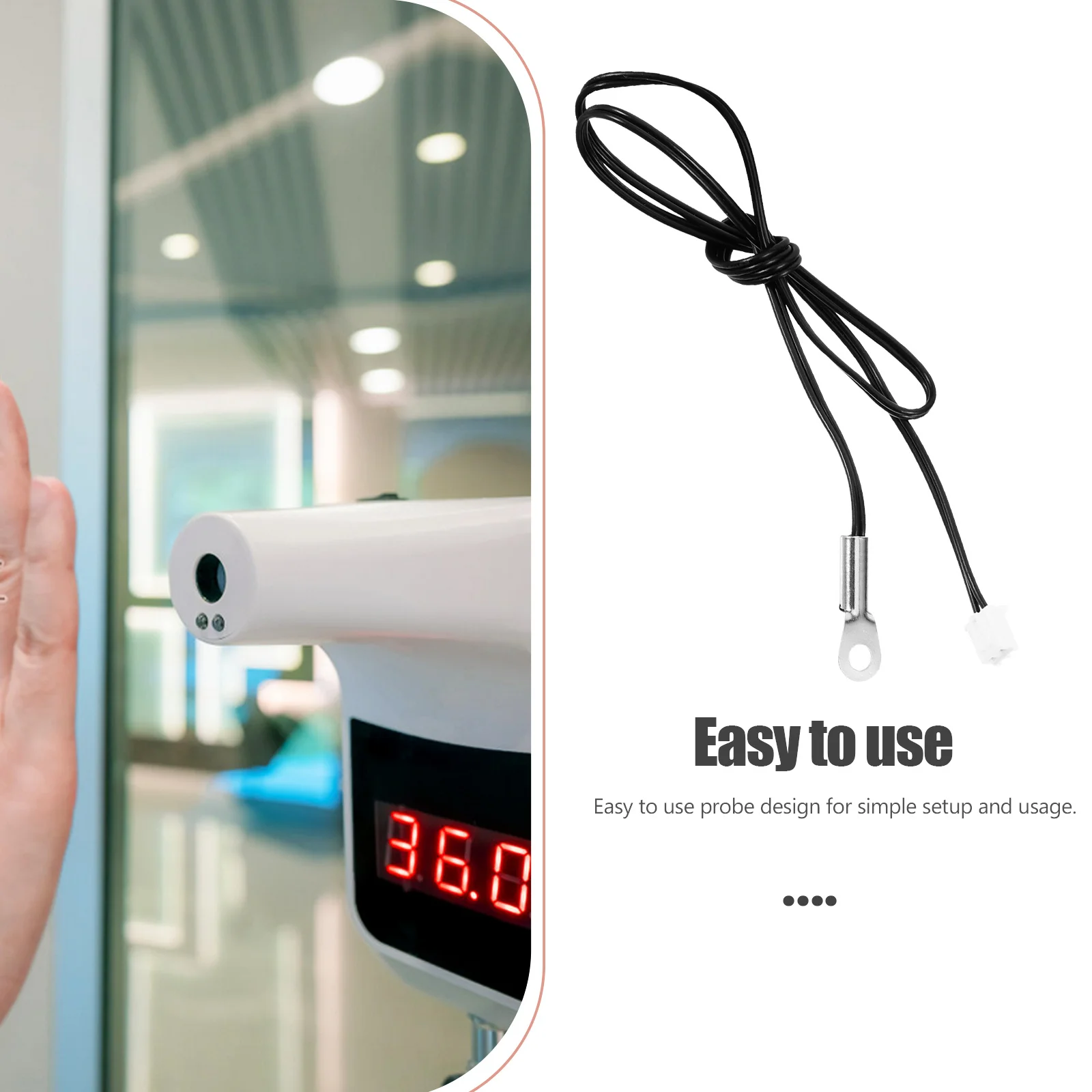 

Conditioner Sensitive Temperature Sensor Ntc Thermistor Probe High Precision Metal Material Durable Stable Versatile Use