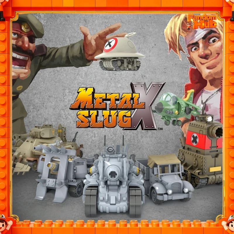 Nouveau kit de modélisme DIY Metal Slug X, miniatures de chars, avions et camions avec figurines, jouet pour les fans