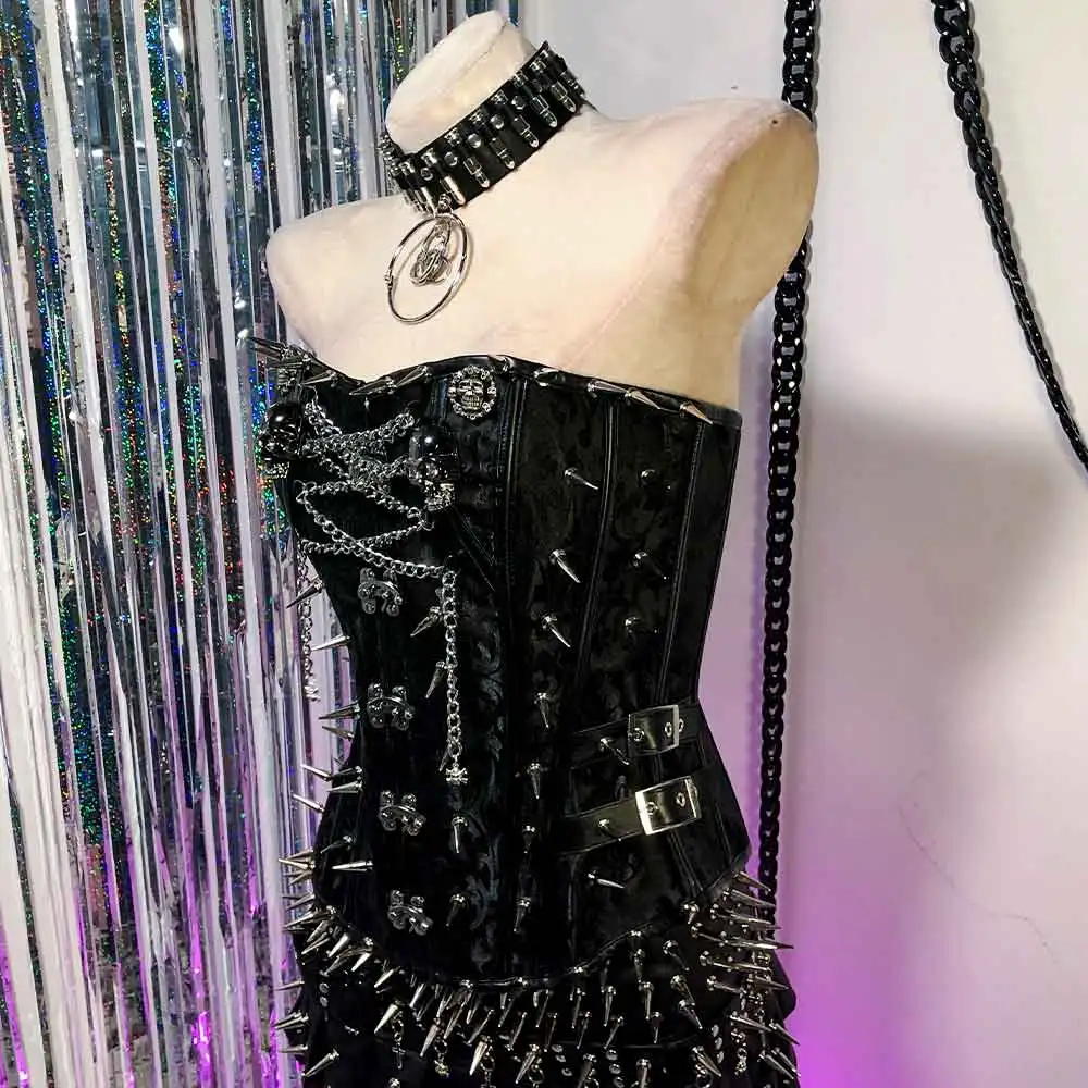 

Топы ручной работы из веганской кожи в стиле готика, рэйв, гранж, панк-рок, с заклепками, в стиле 90-х, кавай, харадзюку, E-Girls, эмо, Y2K, DIY, для подростков