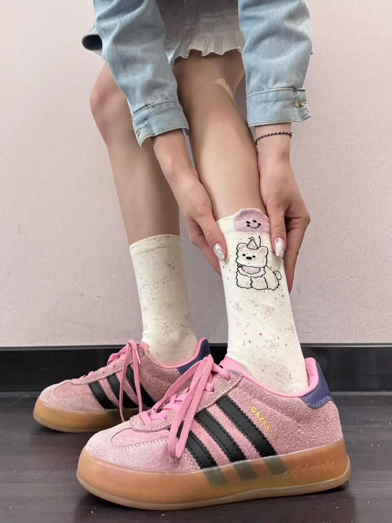 ouro-e-prata-tead-design-meados-de-bezerro-sos-com-padroes-de-coelho-de-cachorro-spor-acessorios-ao-ar-livre-feminino-faion-sos