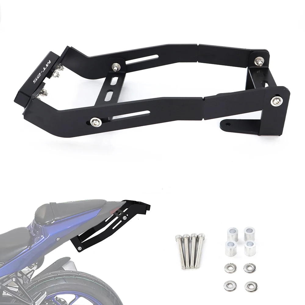 Motorcycle Scrape Bar 12 Tail Bar With Subcage Rear Rack Stunt Parts For YAMAHA YZF-R25 2014-2024 YZF-R3 MT-25 MT-03 2015-2025