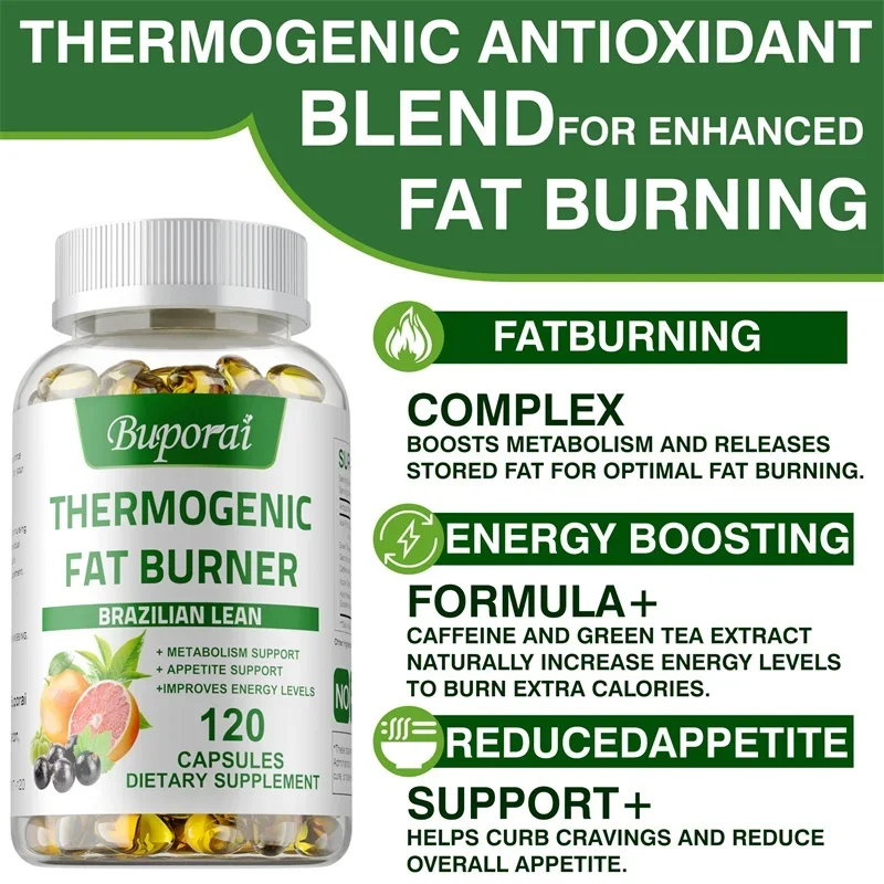 Thermogenic Fat Burner - Digestion, Fat Burning, Appetite Reduction, Detoxification, Weight Loss and Immunity Improvement